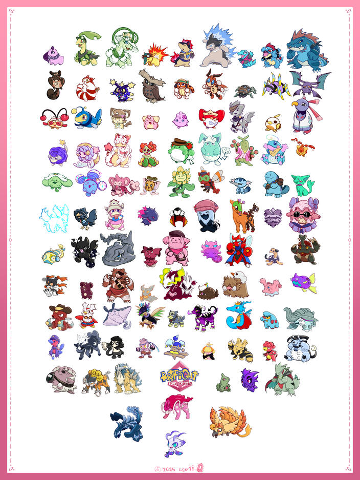 POKEMON: CRYSTAL VERSION by agent8, Artfight 2025
