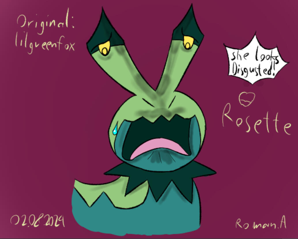 Rosette is Disgusted by roman2003 Artfight 2024